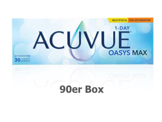 Acuvue Oasys MAX 1-Day Multifocal astigmatism 90er Box